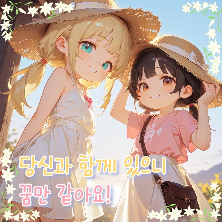 당신과 함께 있으니 꿈만 같아요!